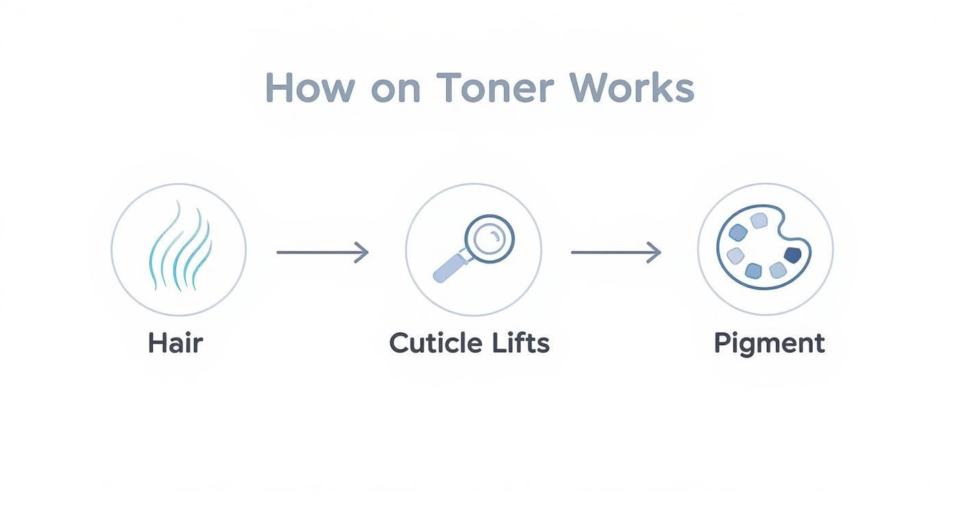 Infographic about does toner damage your hair