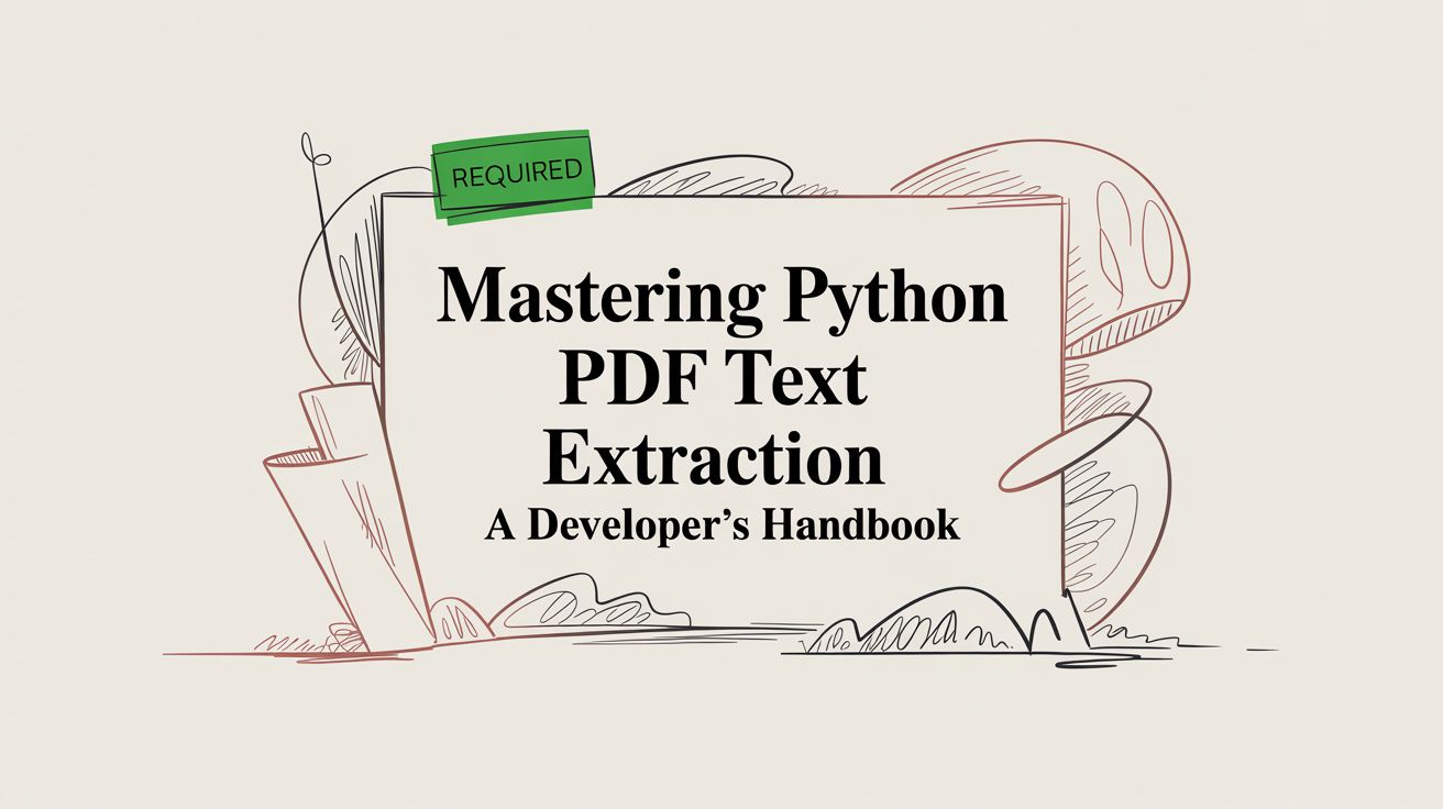 Mastering Python PDF Text Extraction A Developer's Handbook