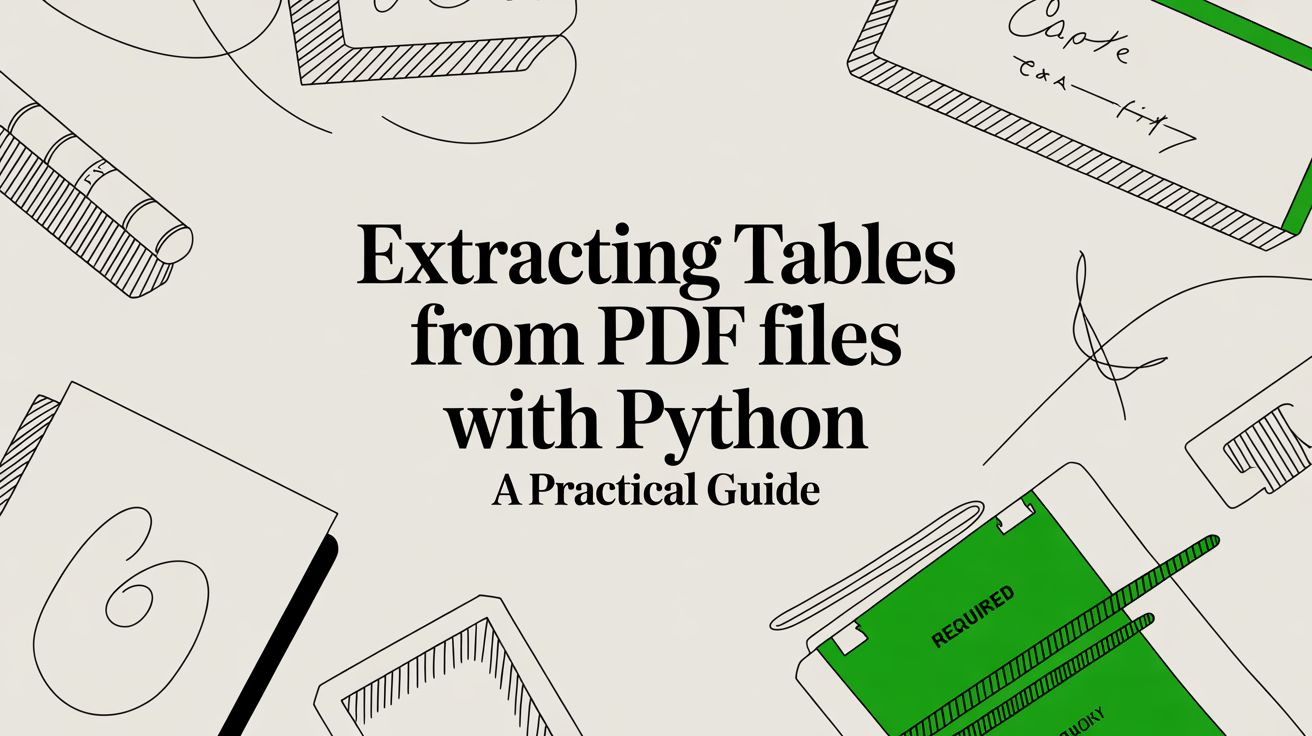 Extracting Tables from PDF Files with Python A Practical Guide