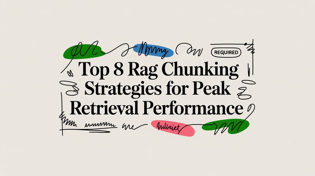Top 8 RAG Chunking Strategies for Peak Retrieval Performance