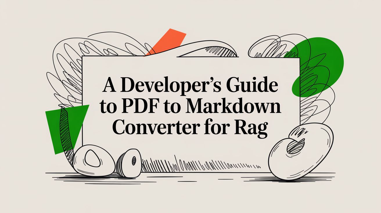 A Developer's Guide to PDF to Markdown Converter for RAG
