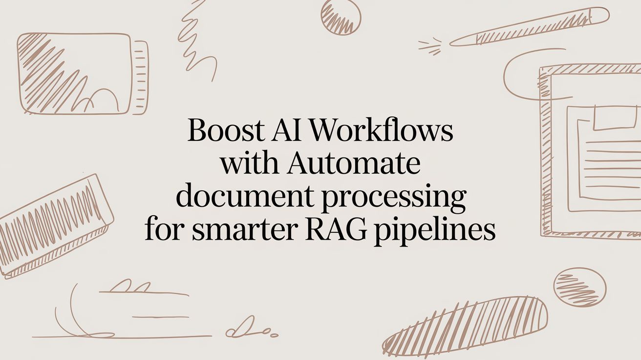 Boost AI workflows with automate document processing for smarter RAG pipelines