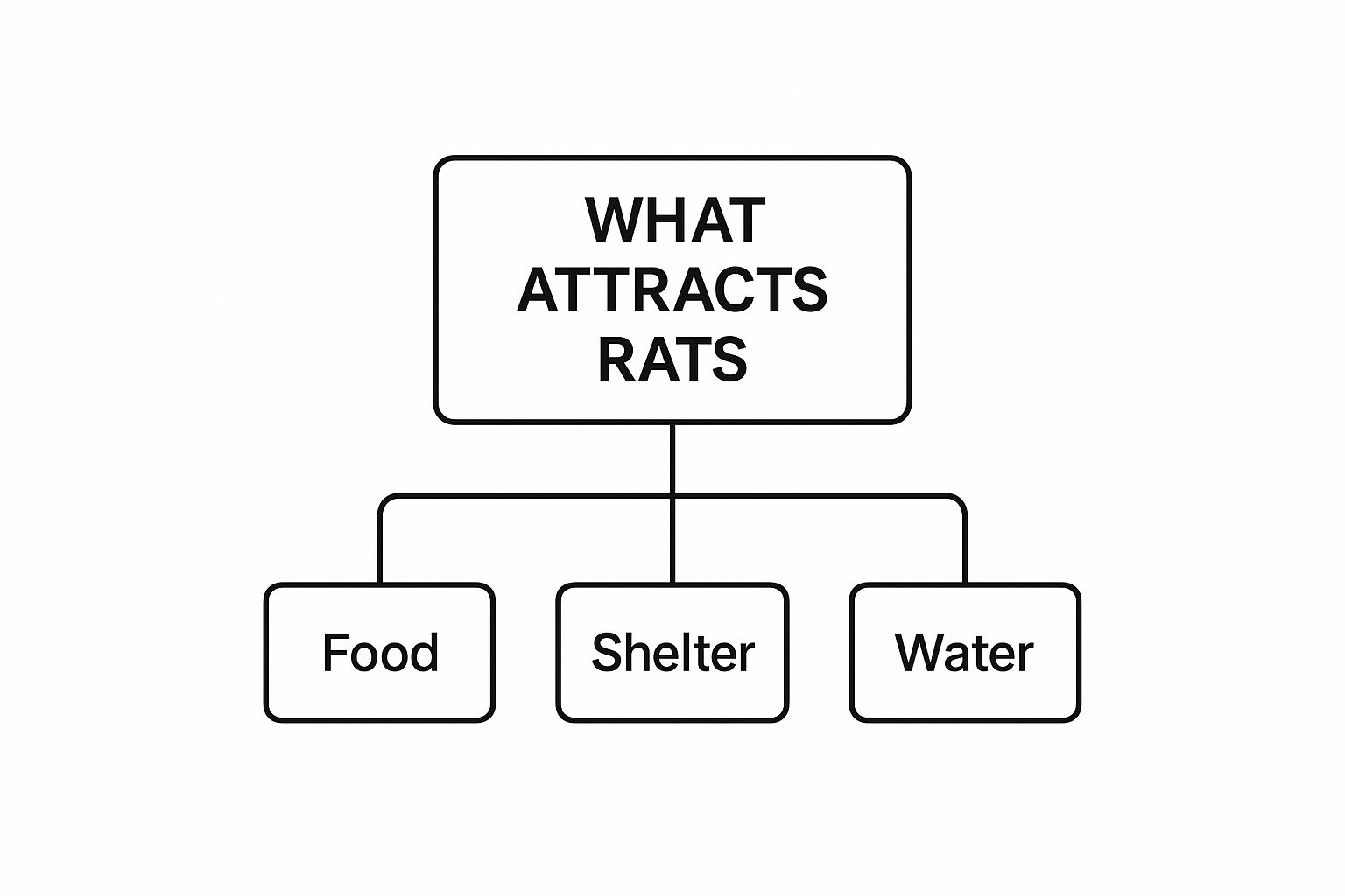 Infographic about what attracts rats