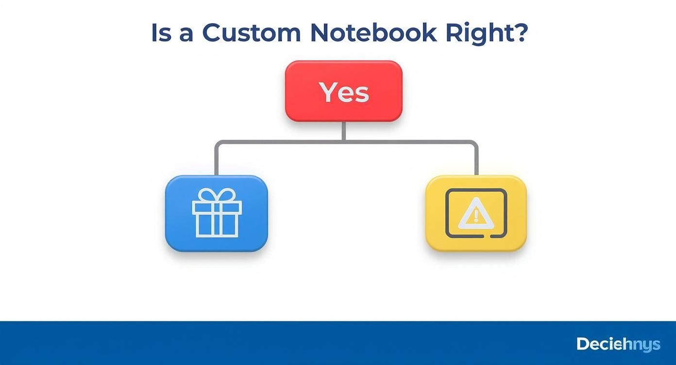 Infographic about custom notebooks