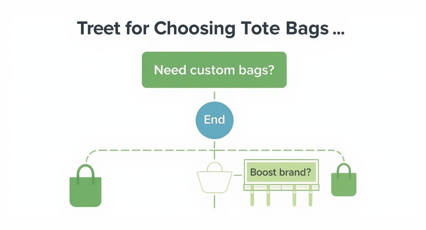 Infographic about tote bag printing