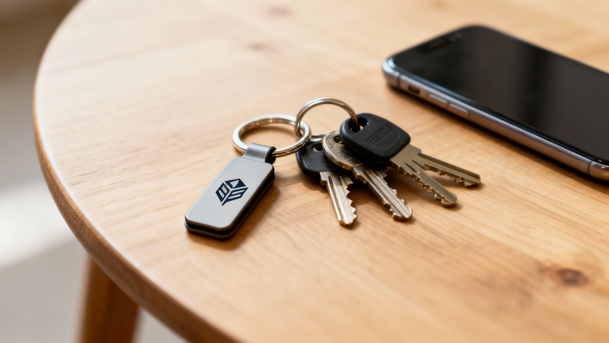 A collection of branded promotional keyrings in various styles and colours