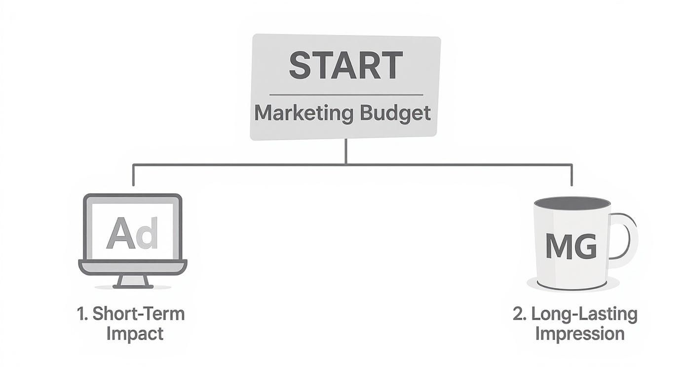 Infographic about promotional products for small business