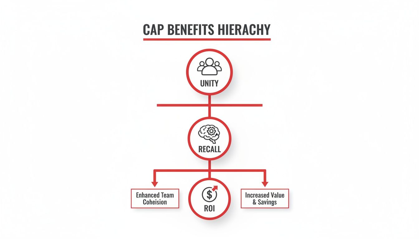 Infographic about personalised caps
