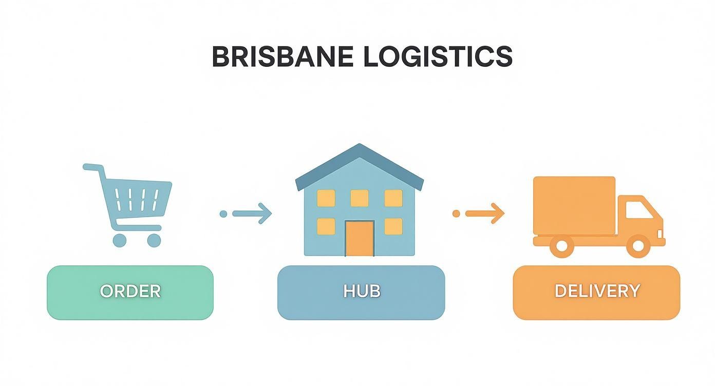 Infographic about next day delivery brisbane
