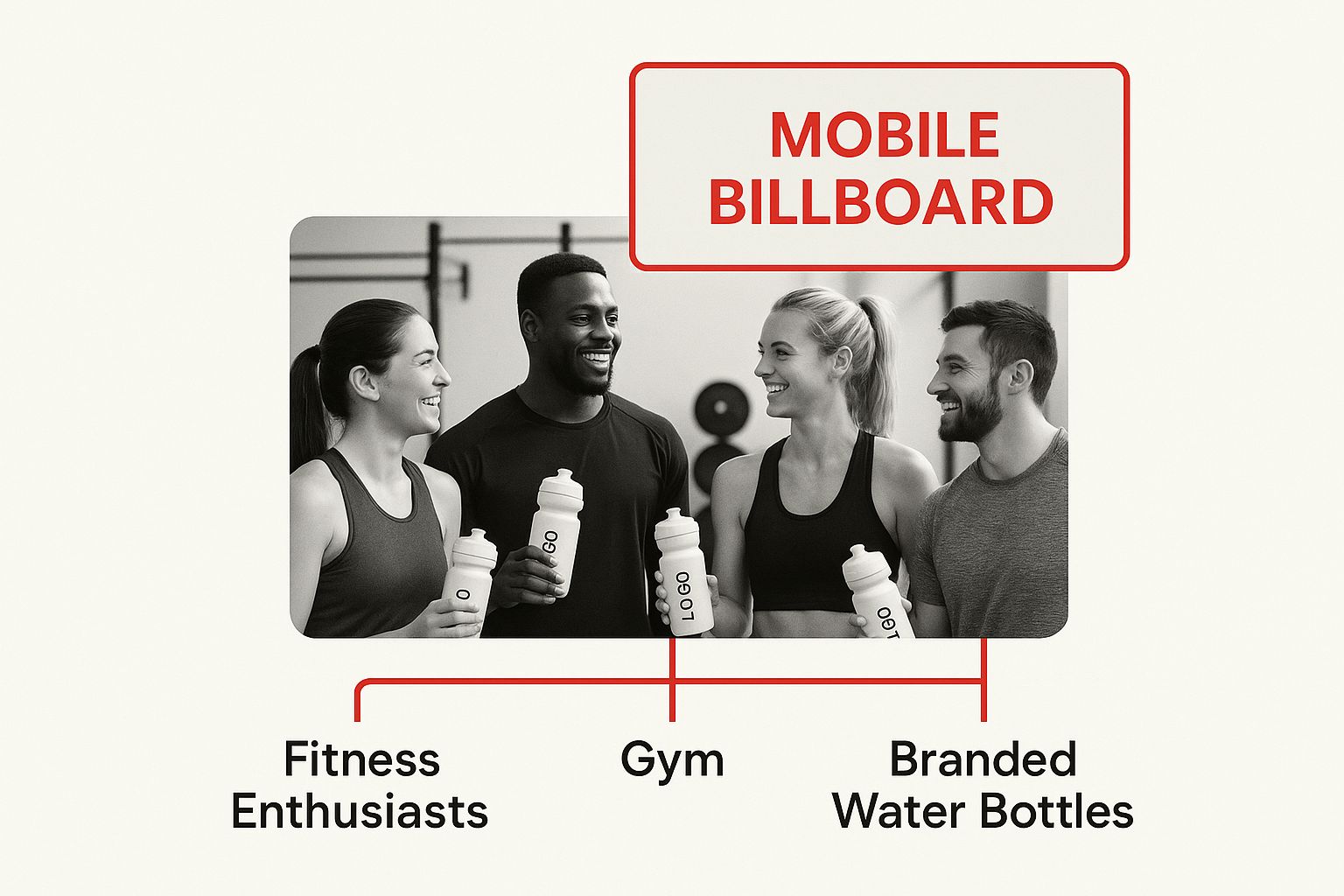 Infographic about water bottle promo