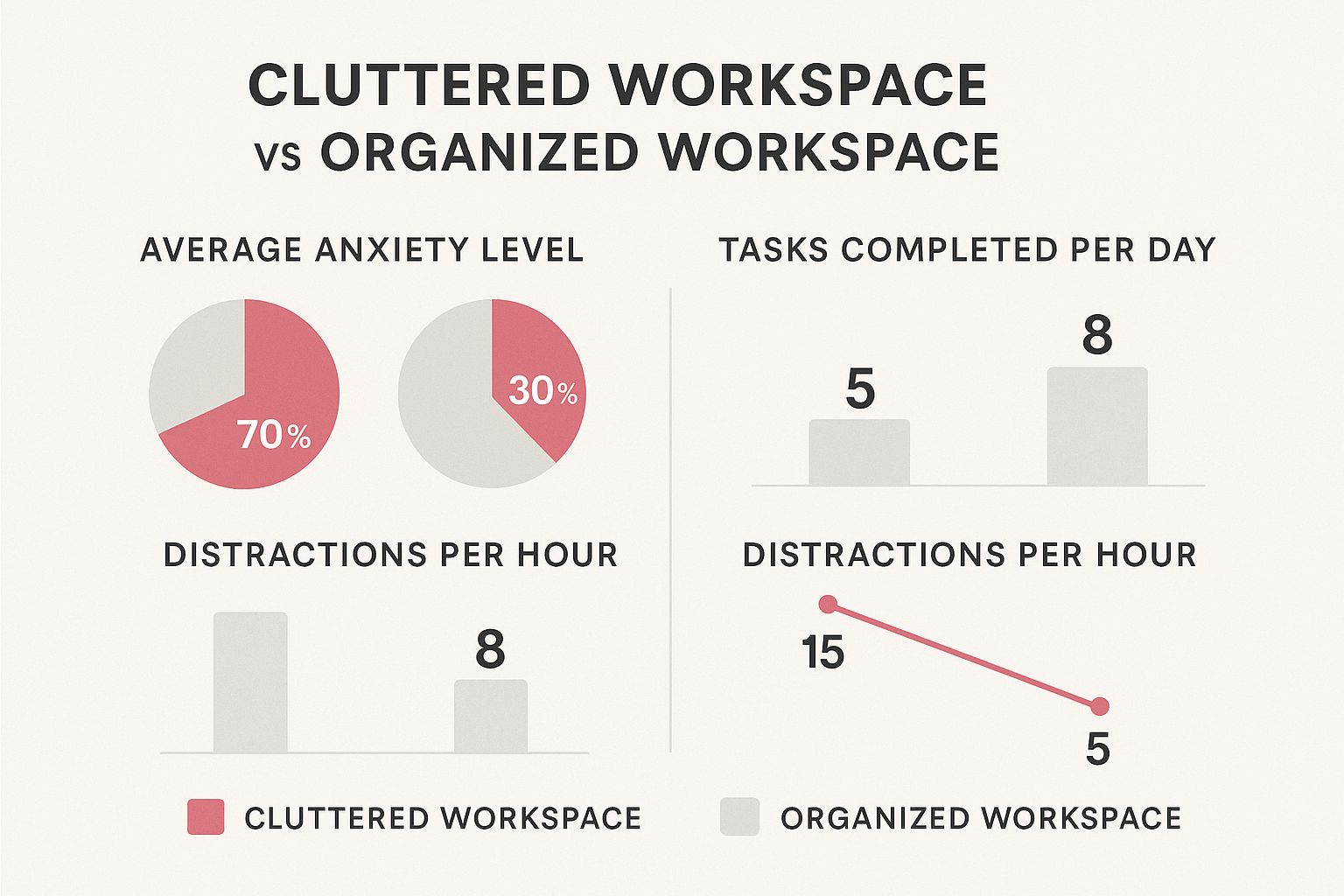 Infographic about how to reduce anxiety at work