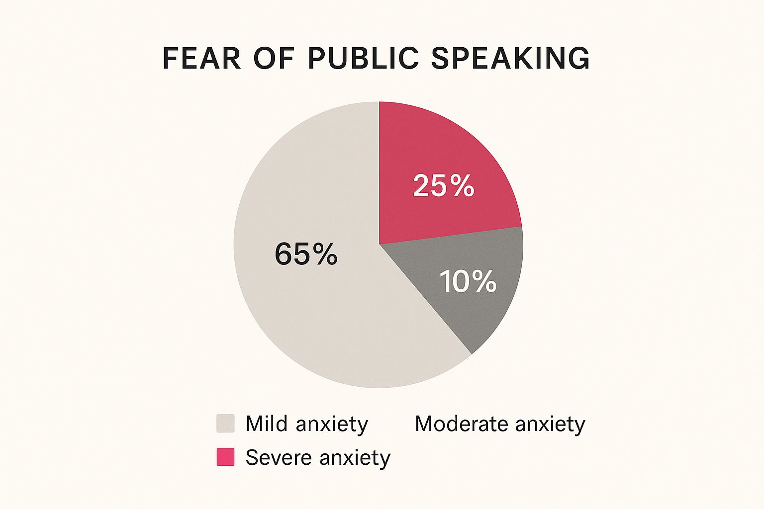 Infographic about overcome fear of public speaking