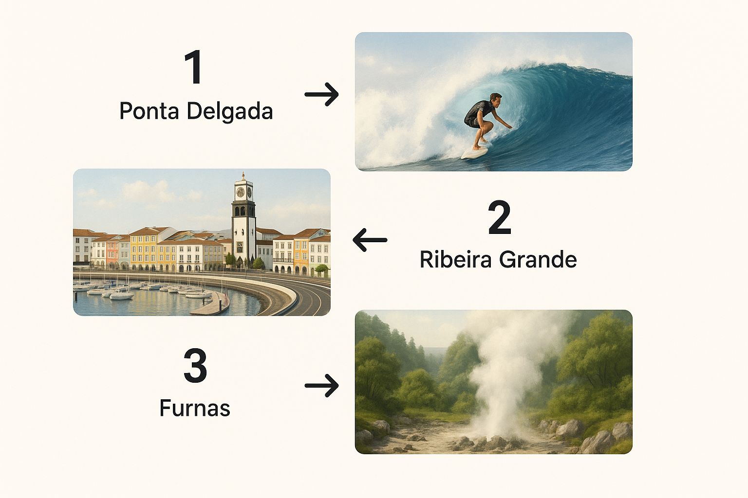 Infographic about real estate in sao miguel azores portugal