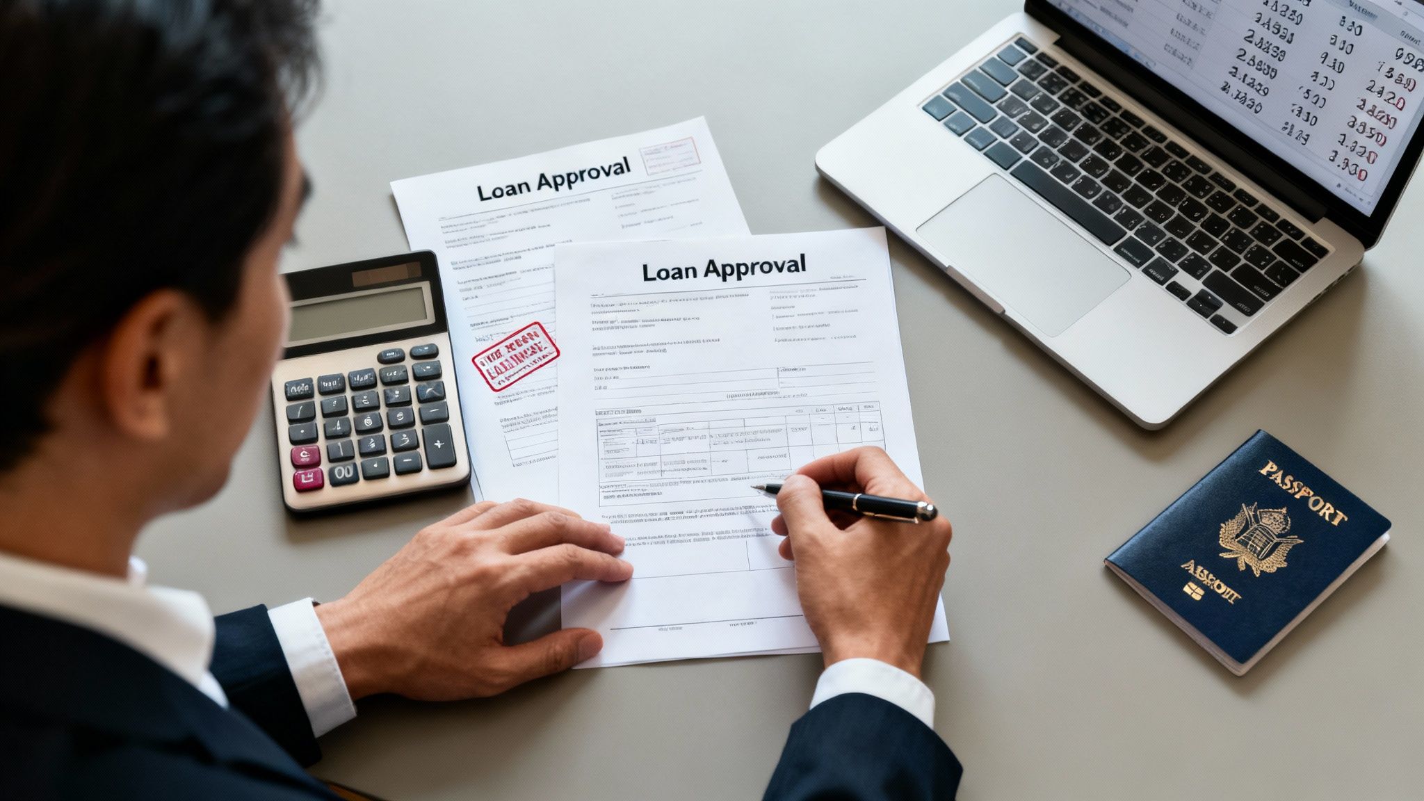 A calculator and keys on a table, representing home financing and budgeting in Madeira