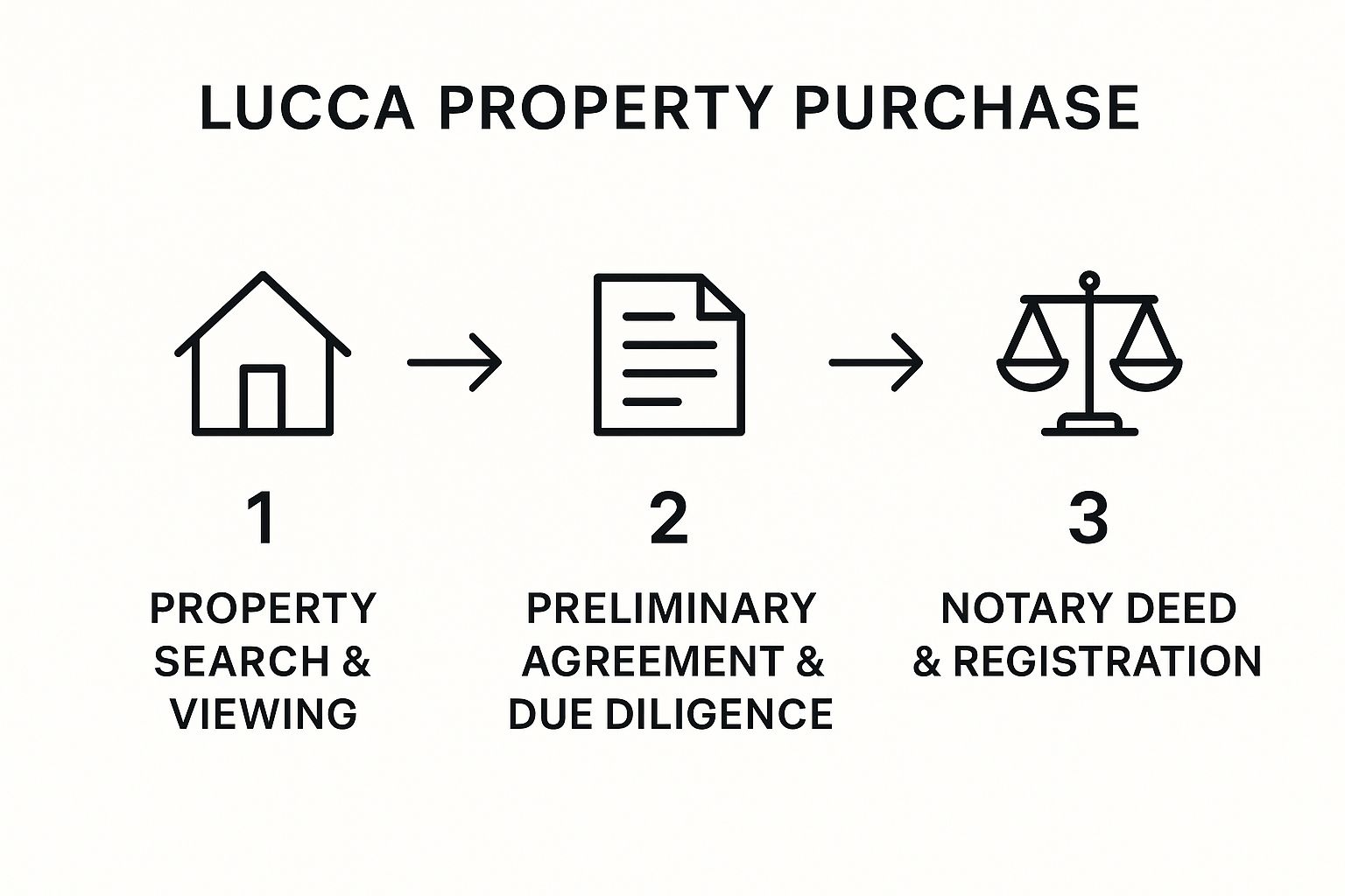 Infographic about real estate lucca