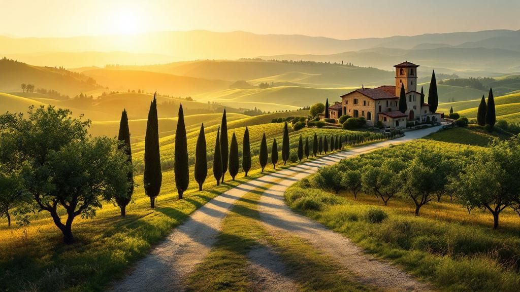 A scenic view of a coastal town in Italy