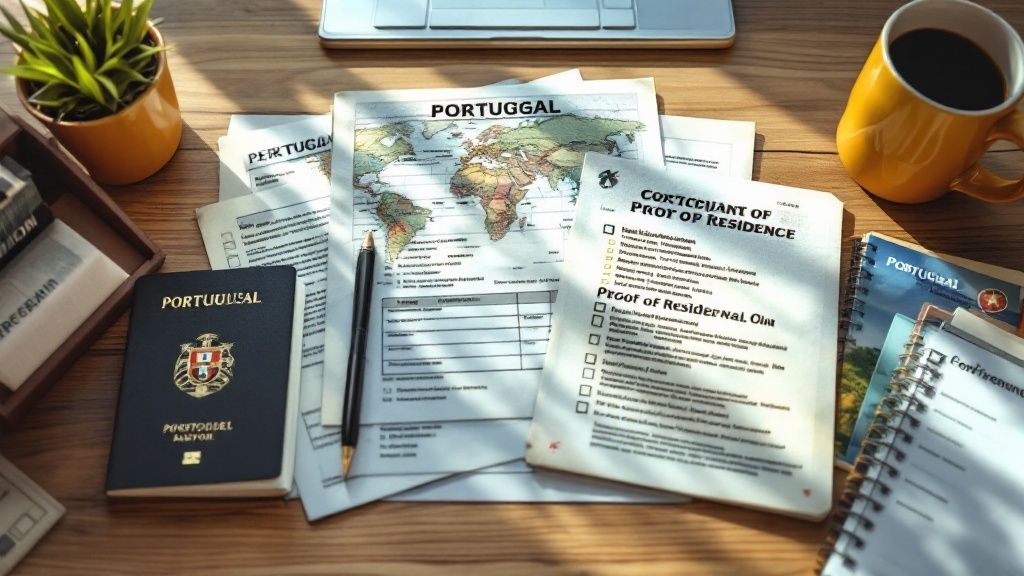 A person reviewing documents at a desk, indicating the process of checking eligibility.