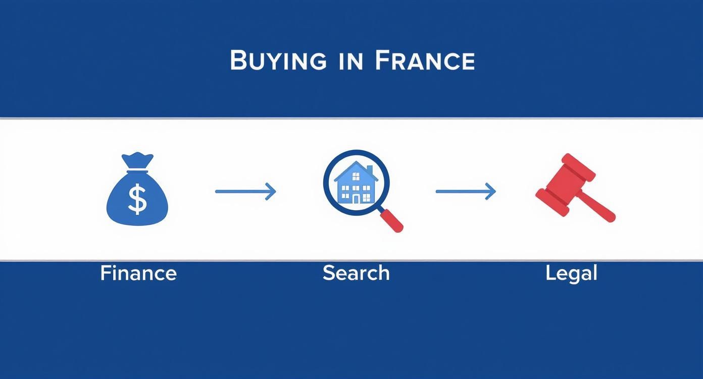 Infographic about buying a house france