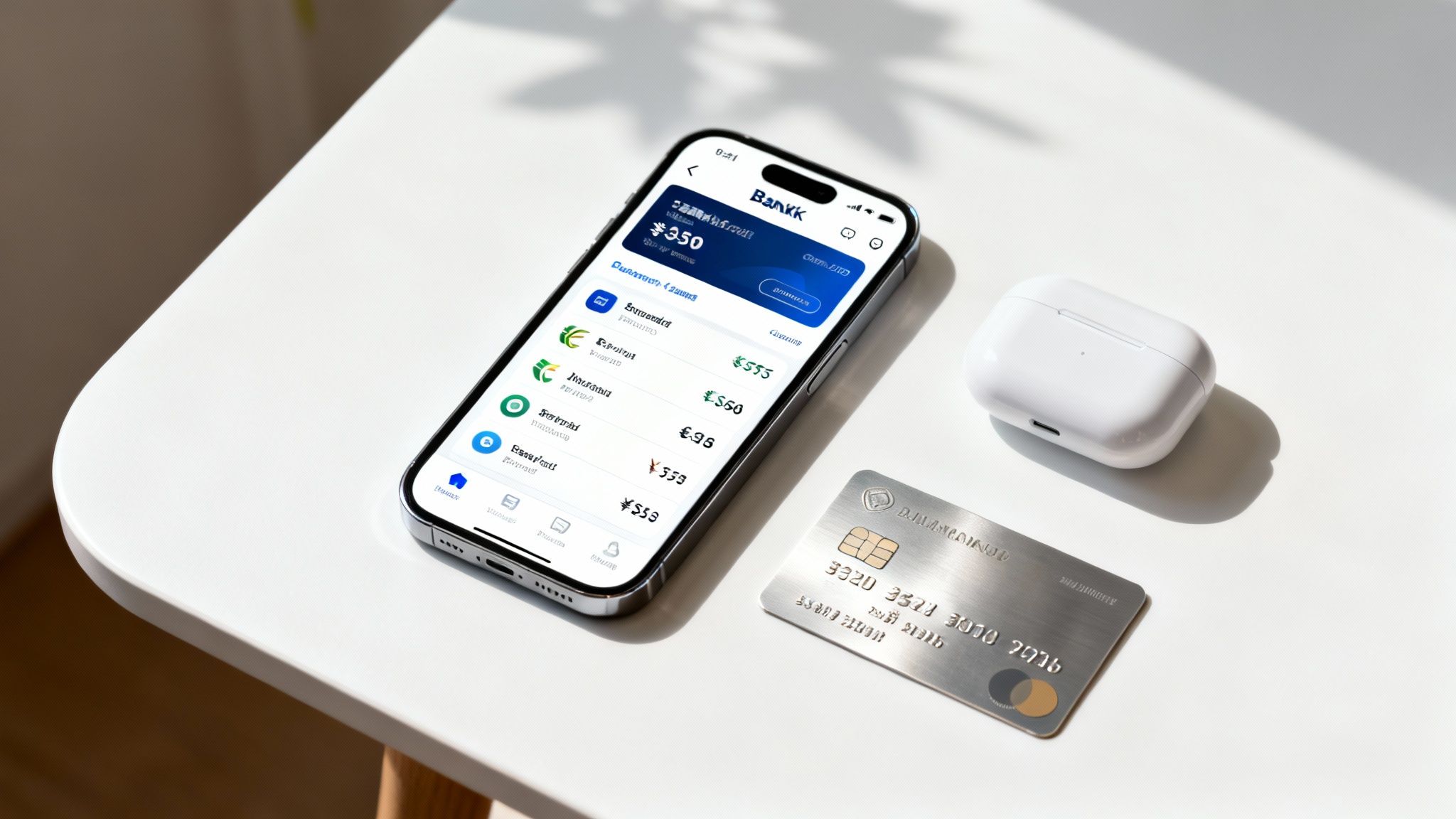 People managing finances on a tablet