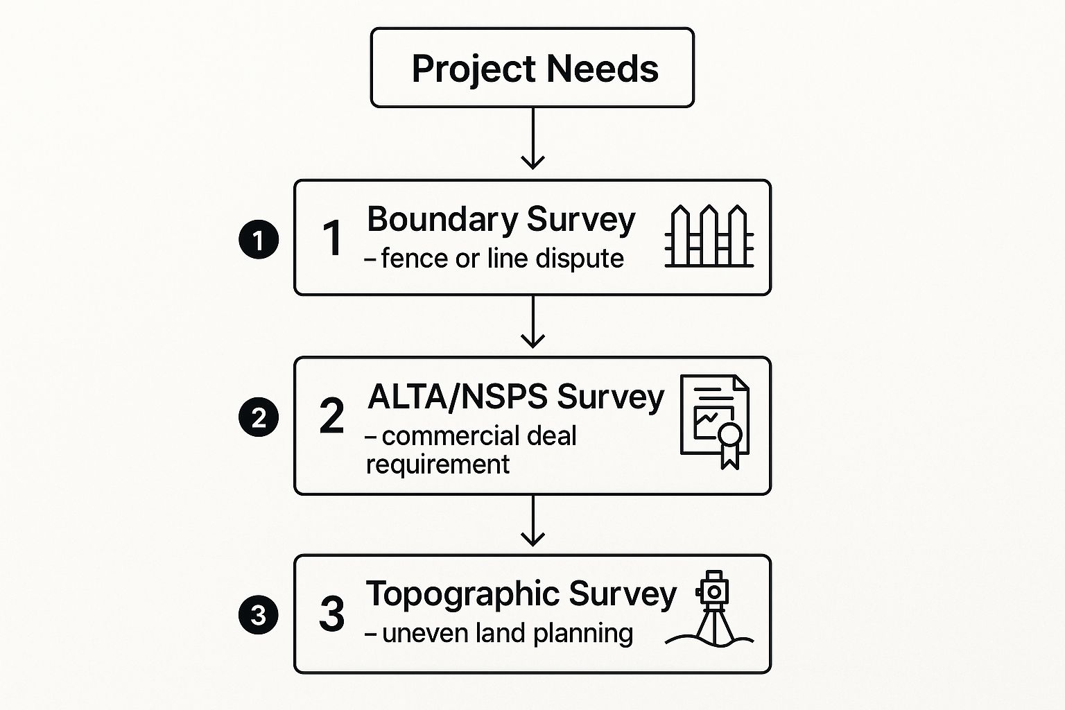 Infographic about what is a property survey