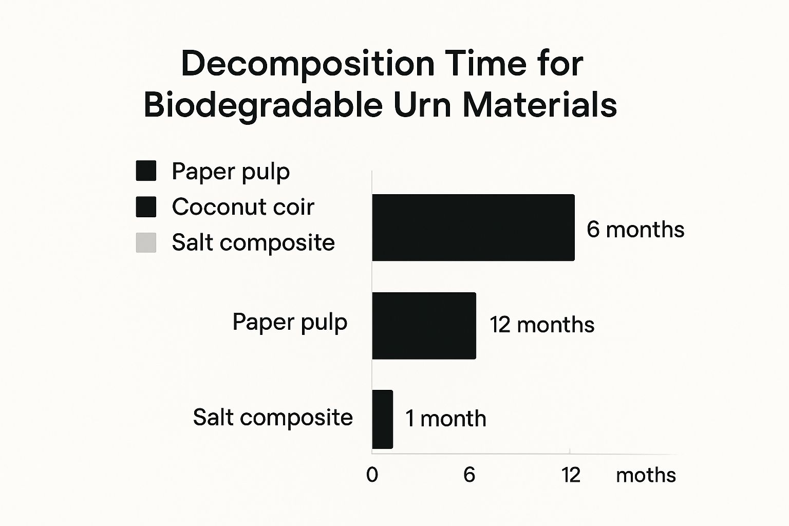 Infographic about biodegradable urn for ashes