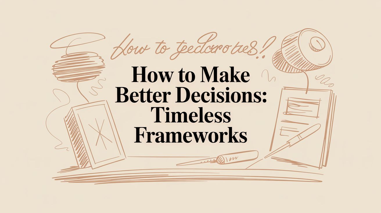 How to Make Better Decisions: Wisdom from Great Minds