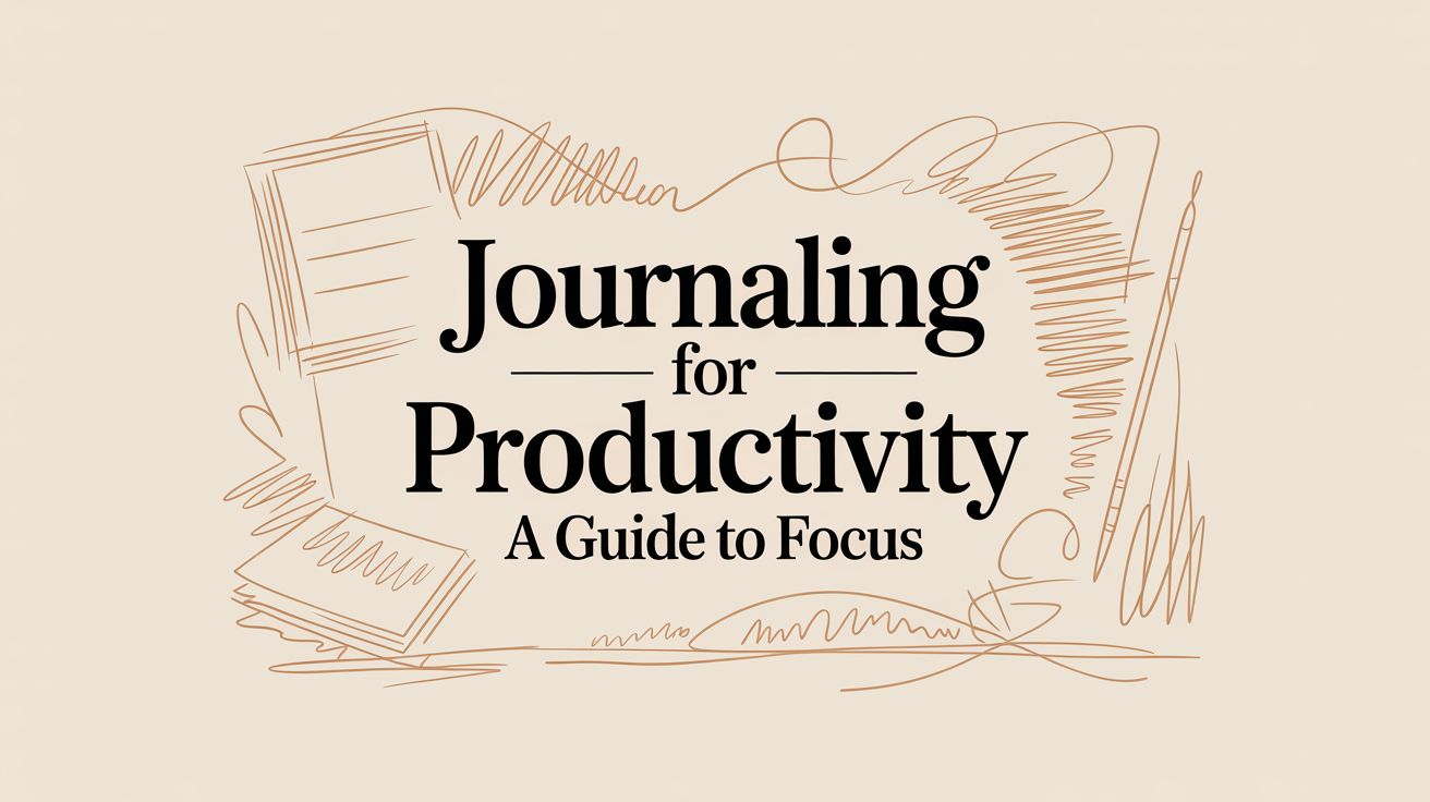 Journaling for Productivity: A Guide to Unlocking Focus