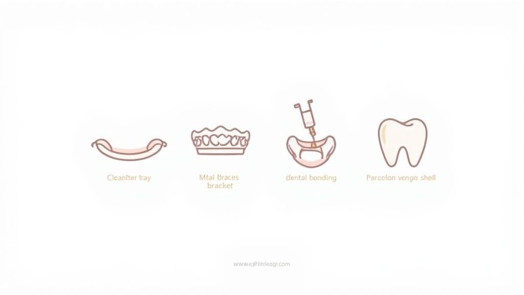 Close-up of a person smiling, showing the effectiveness of dental treatments for teeth gaps.