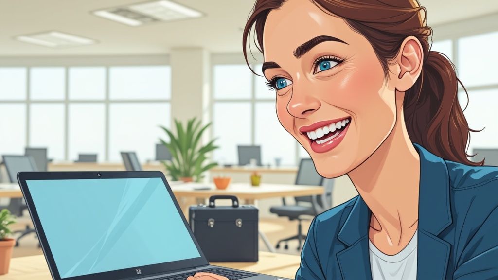 An adult smiling, highlighting the possibility of adult orthodontics.