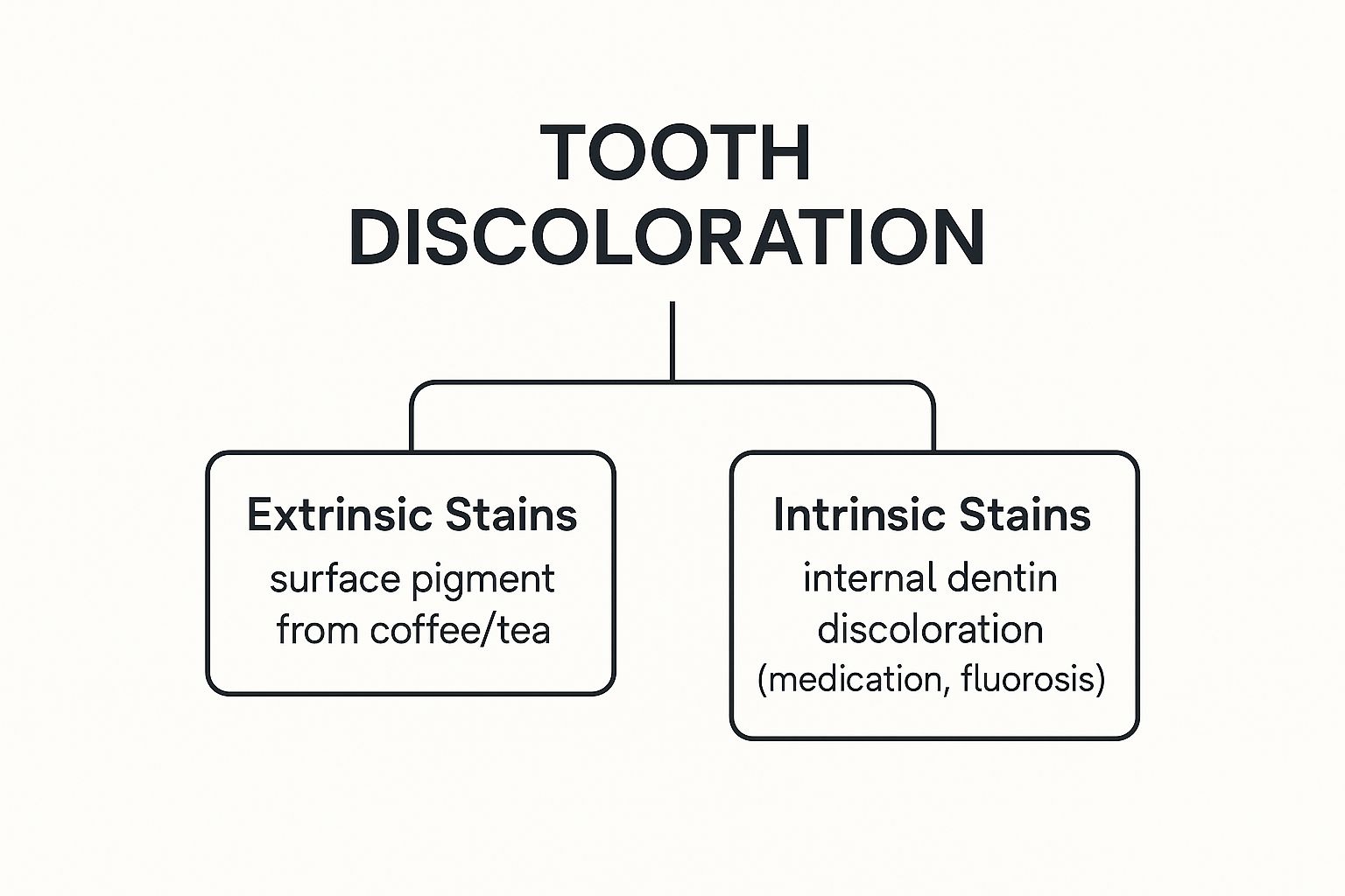 Infographic about what causes teeth staining