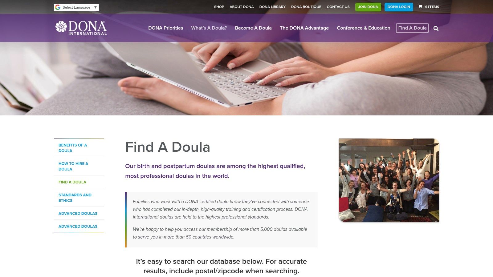 DONA International – Find a Doula