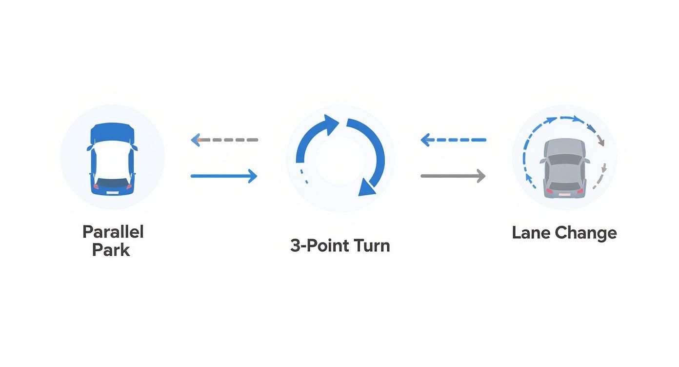 Infographic about how to prepare for driving test