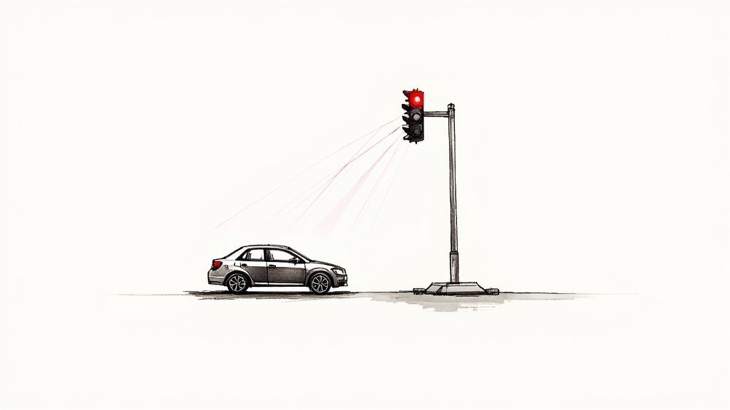 A press release for the operational guidelines for red light cameras, reinforcing the safety-first approach supported by federal agencies and benefiting drivers who take a driver safety course.