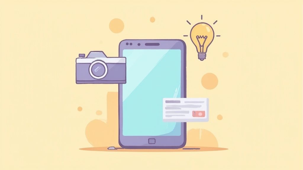 Screenshot from Instagram's business page highlighting visual storytelling