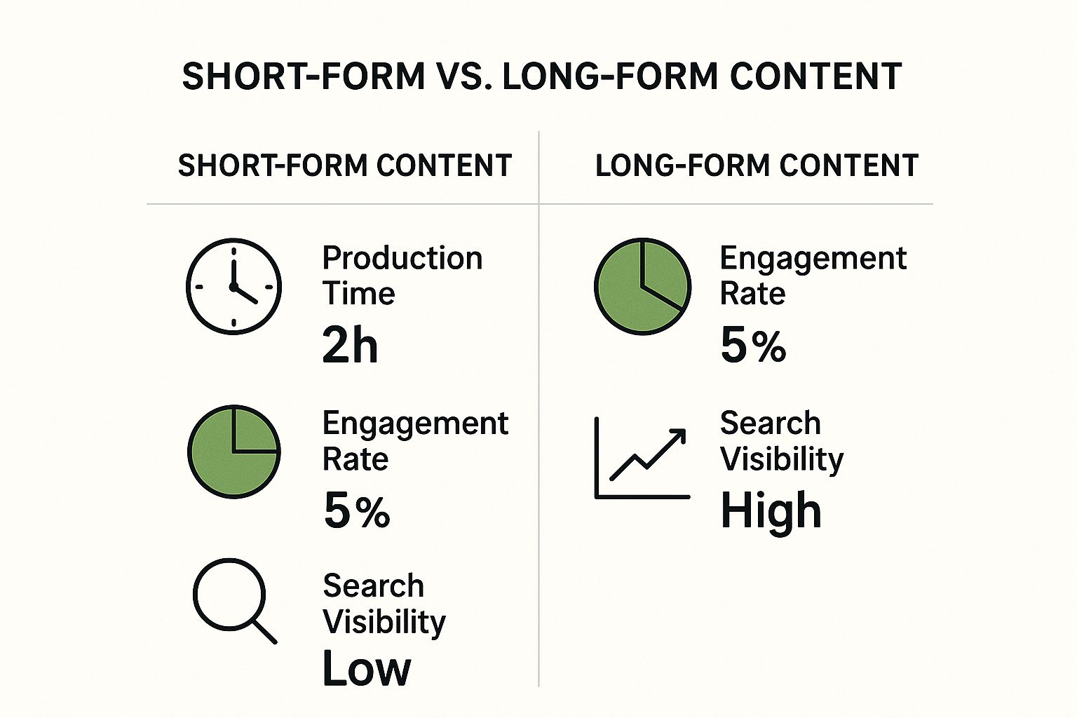 Infographic about content creation workflow