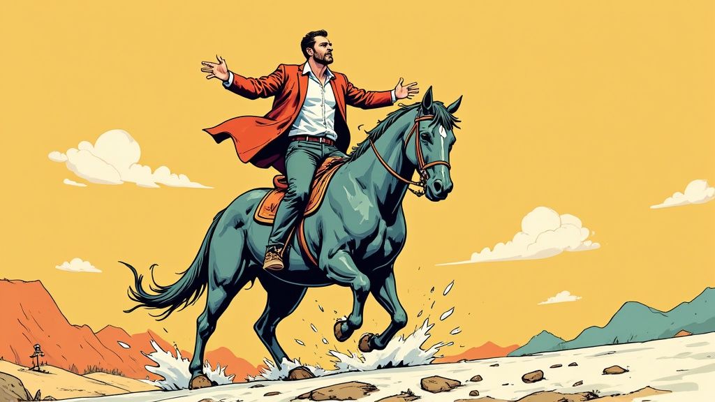 Infographic showing key data about Old Spice - Humorous and Over-the-Top