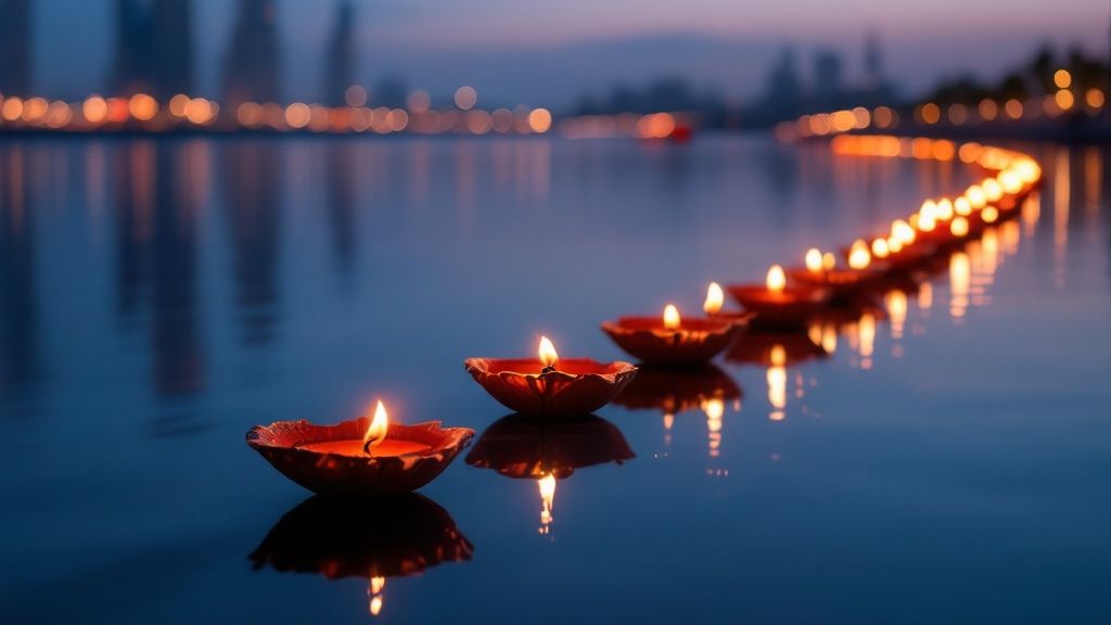 Dubai Creek Harbour Floating Diya Ceremony