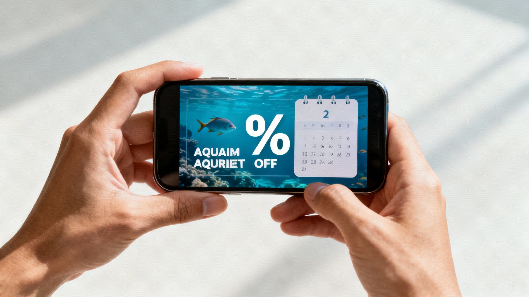 A person holding a smartphone with an online ticketing interface displayed on the screen, ready to purchase tickets.