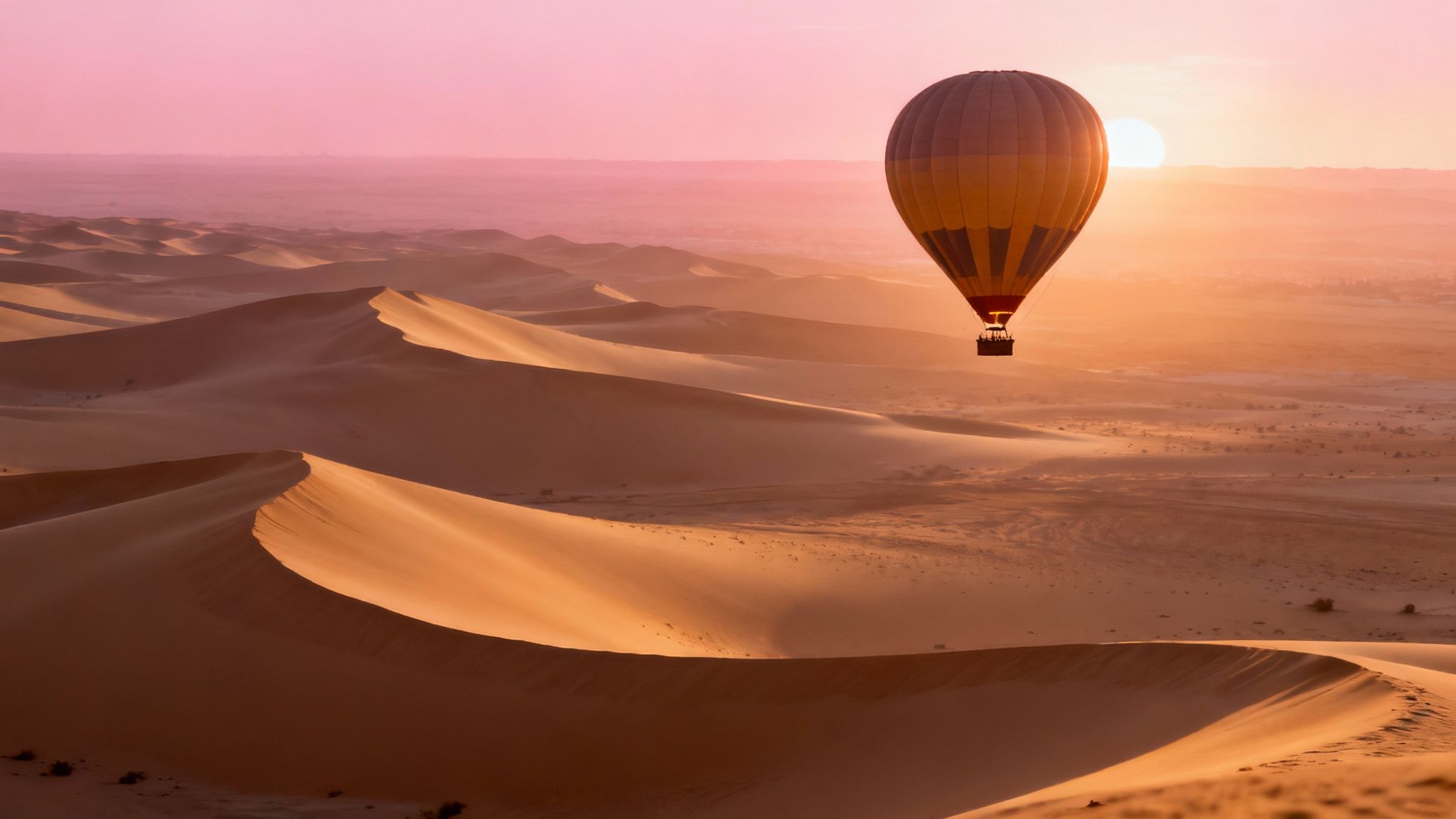 Hot Air Balloon Ride Over Dubai Desert