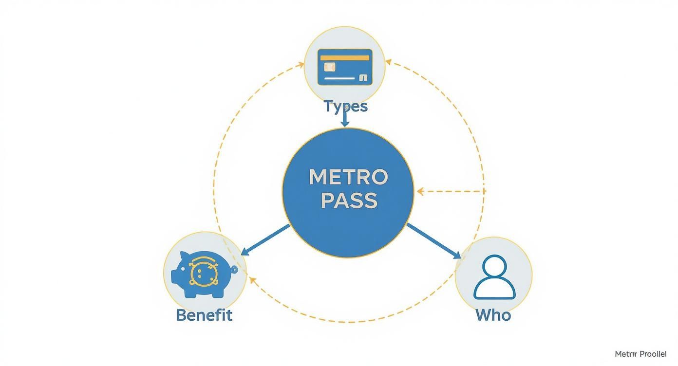 Infographic about dubai metro monthly pass