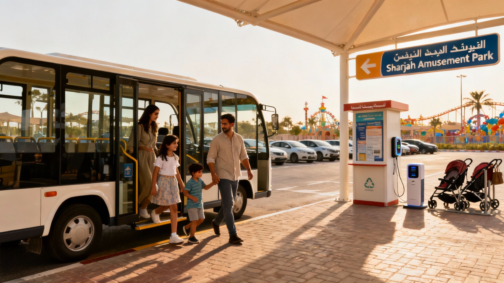 Map and Entrance of Sharjah Amusement Park