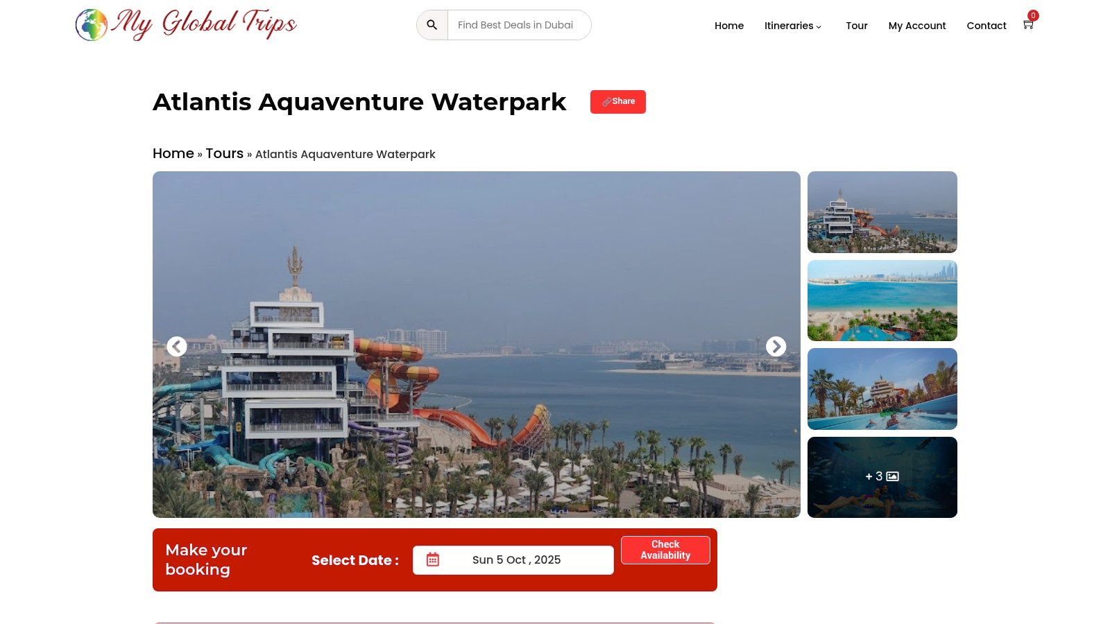 Atlantis Aquaventure Waterpark Tickets