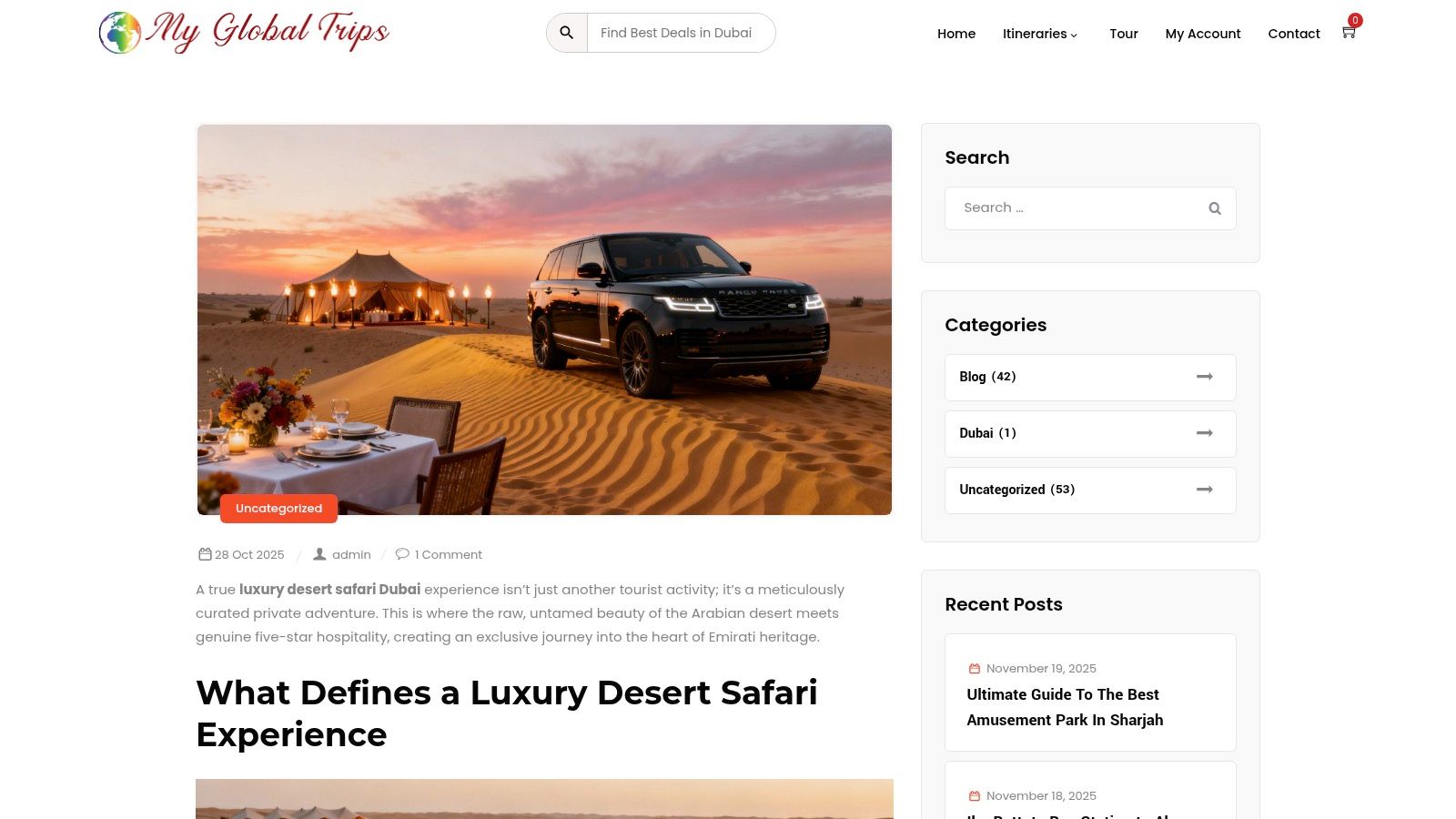 Your Ultimate Luxury Desert Safari Dubai Guide