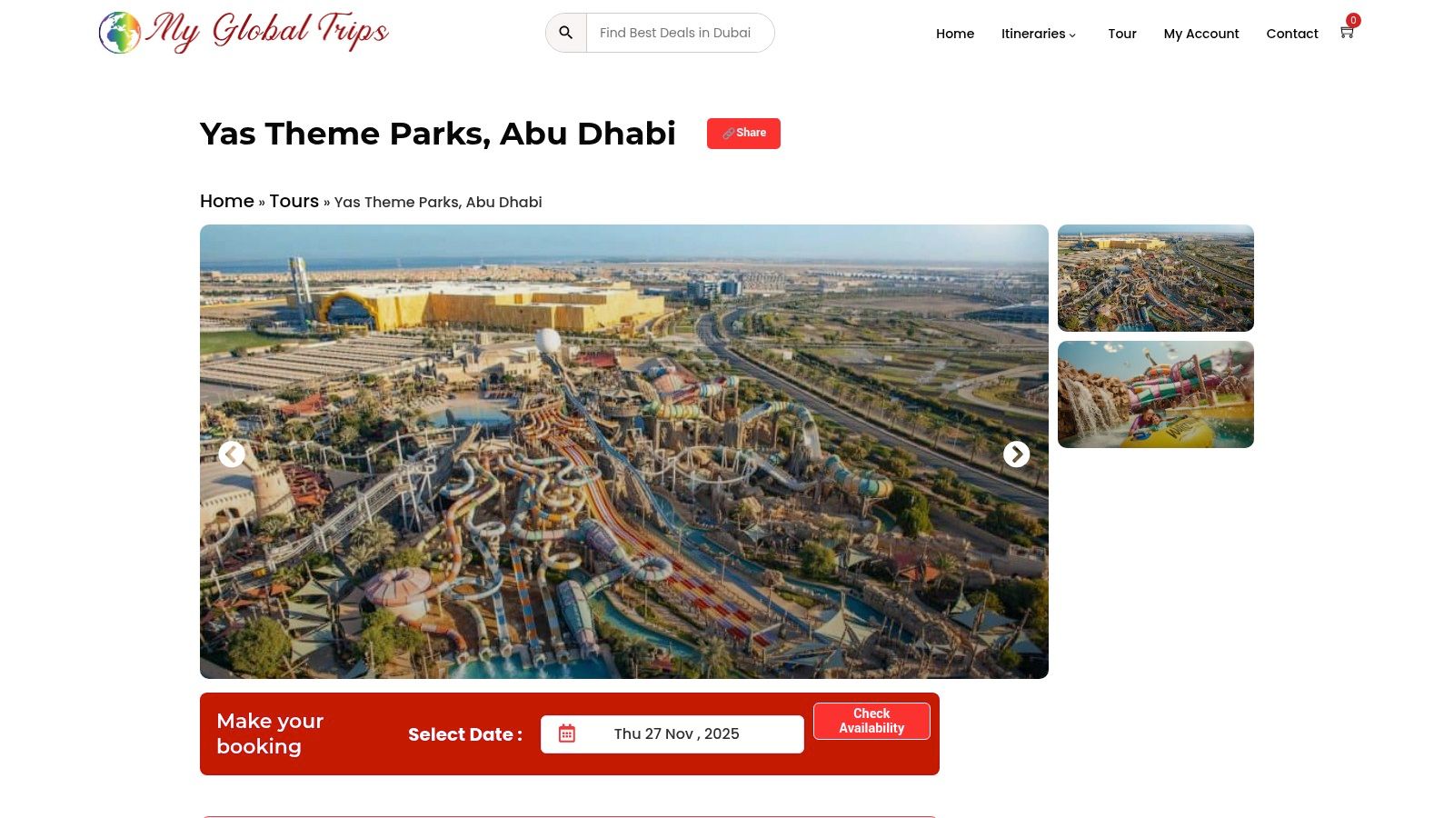 Yas Island Theme Park Offers – My Global Trips