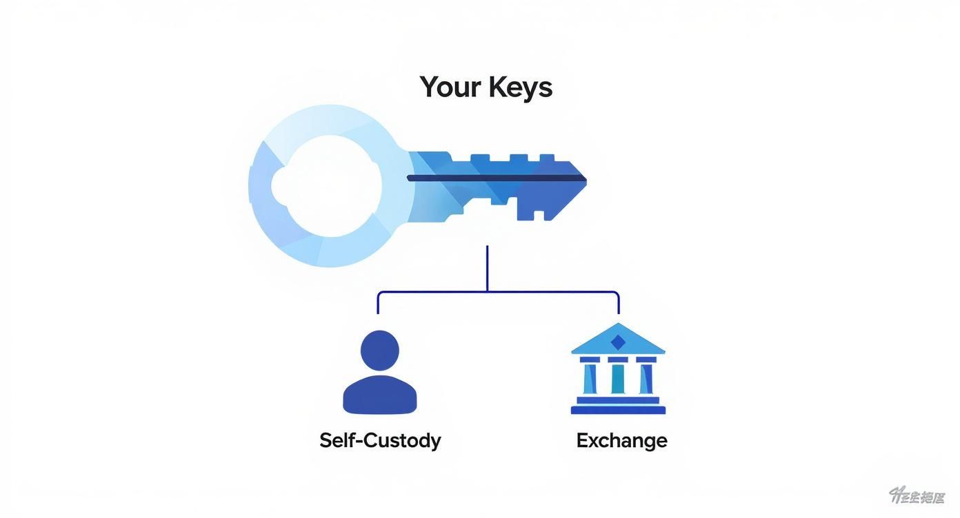 Infographic about how secure is coinbase wallet