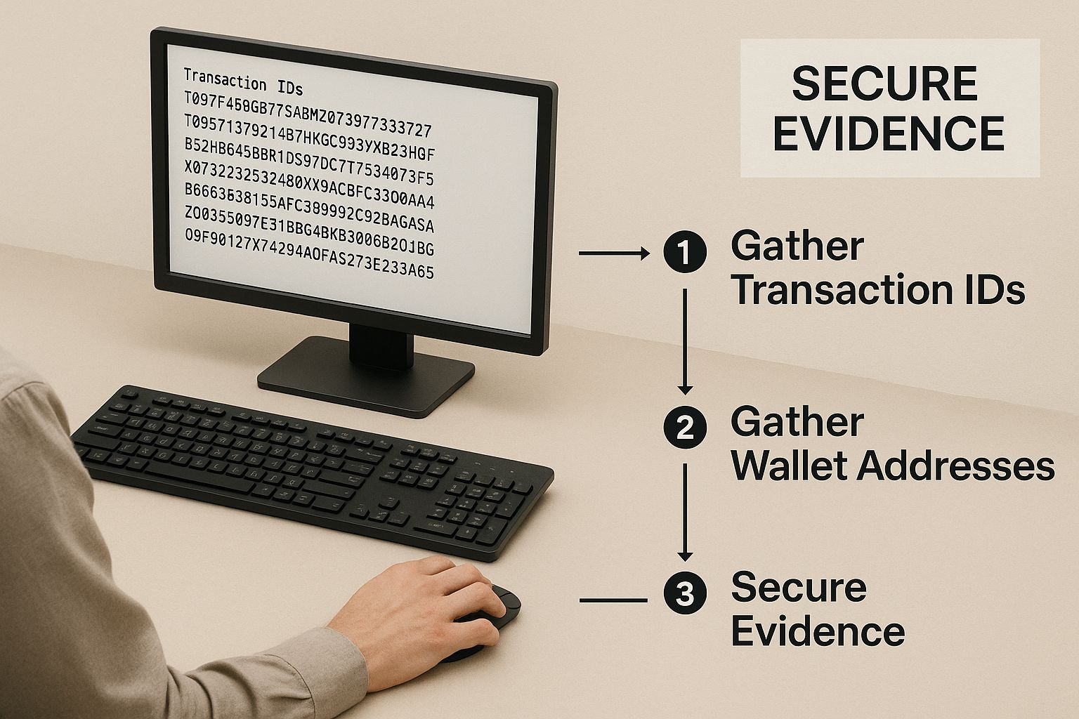 Infographic about crypto asset recovery