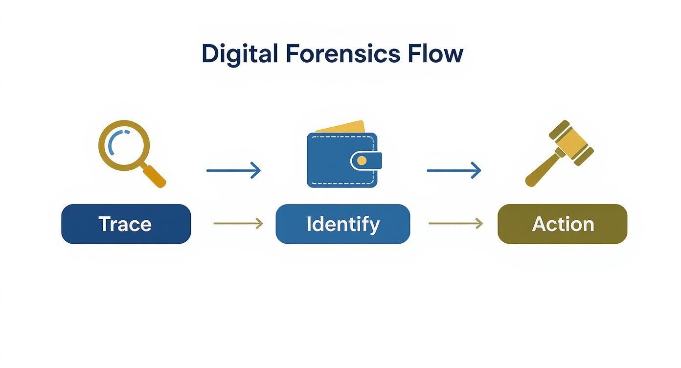 Infographic about crypto recovery expert