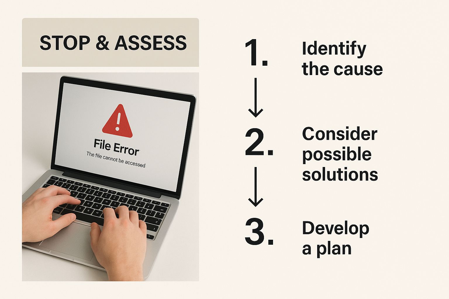 Infographic about recovering corrupted files from hard drive