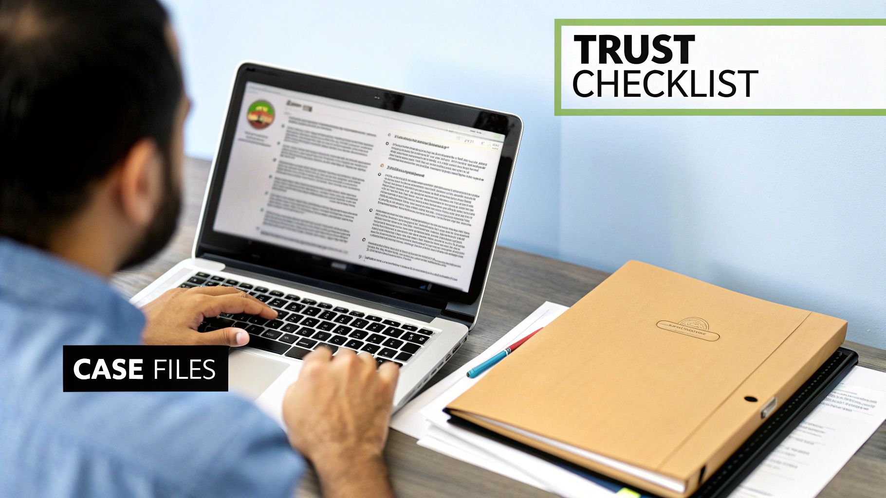A magnifying glass hovering over a shield icon, symbolizing the process of vetting a crypto wallet recovery service