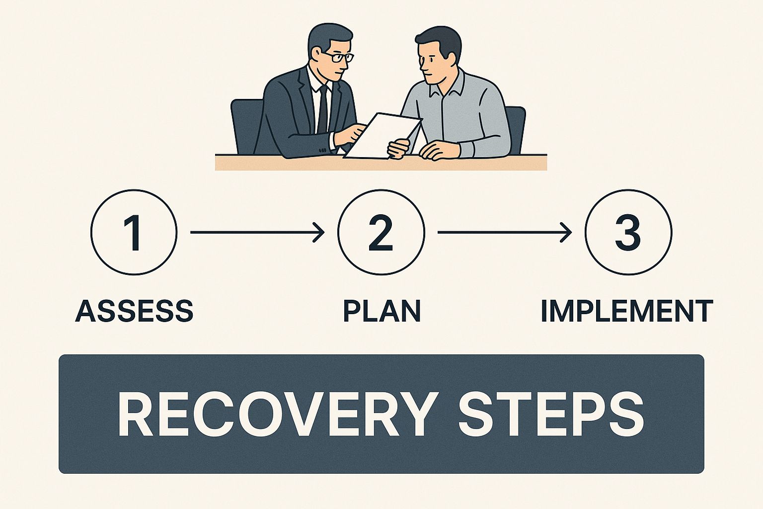 Infographic about professional recovery service